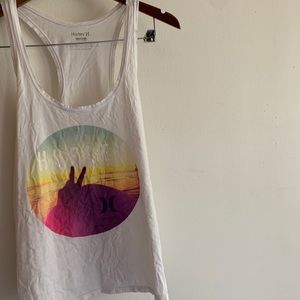 Hurley White Tank Top